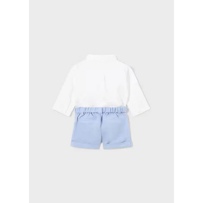 Completo 2 pezzi gilet lino neonato Da 0mesi A 18mesi Mayoral 1220 - OOPS by BabyBimbo 0-16