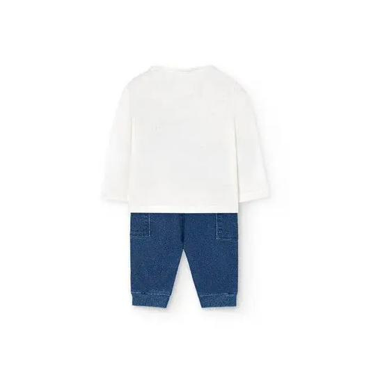 Completo 2pz Maglietta+Jeans per neonati Boboli 101136 - OOPS by BabyBimbo 0-16