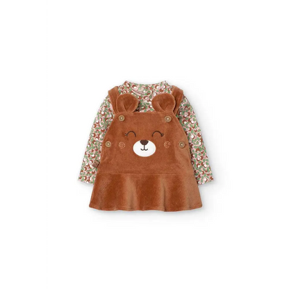 Completo 3pz body+abito+collant Orsetto Boboli 129046 - OOPS by BabyBimbo 0-16