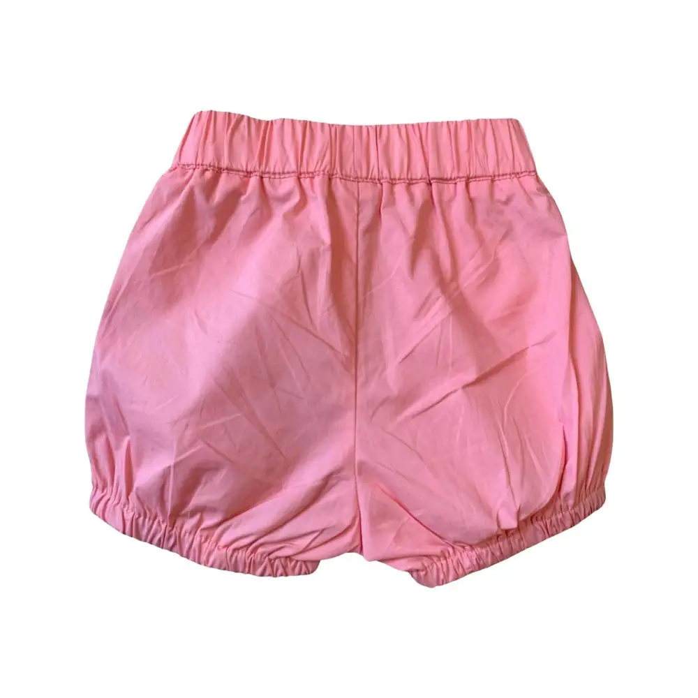 Pantaloncini rosa per completo bambina estivo 6 mesi di Y-Clù in cotone leggero