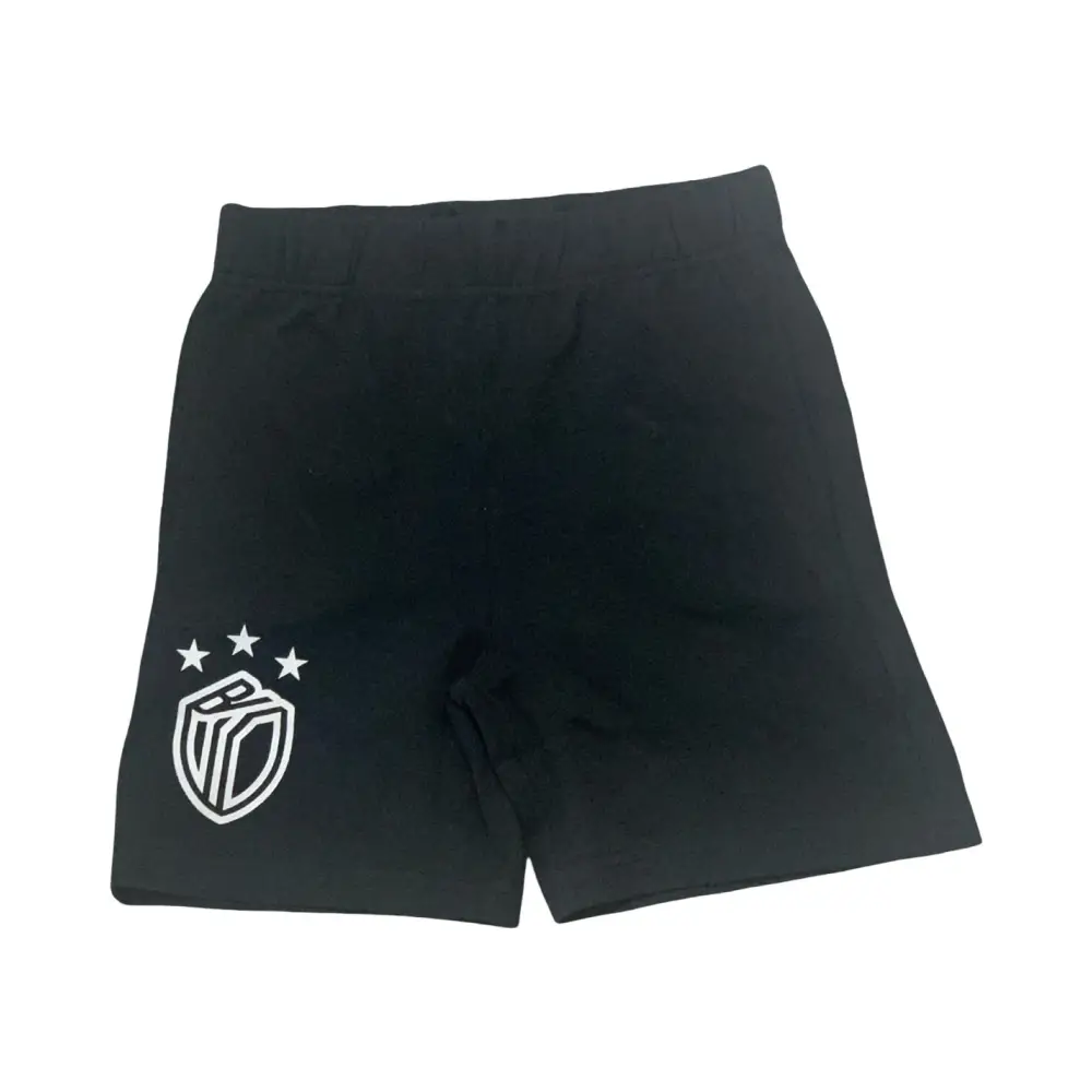 Pantaloncini neri con logo e stelle bianche per completo bambino Bikkembergs
