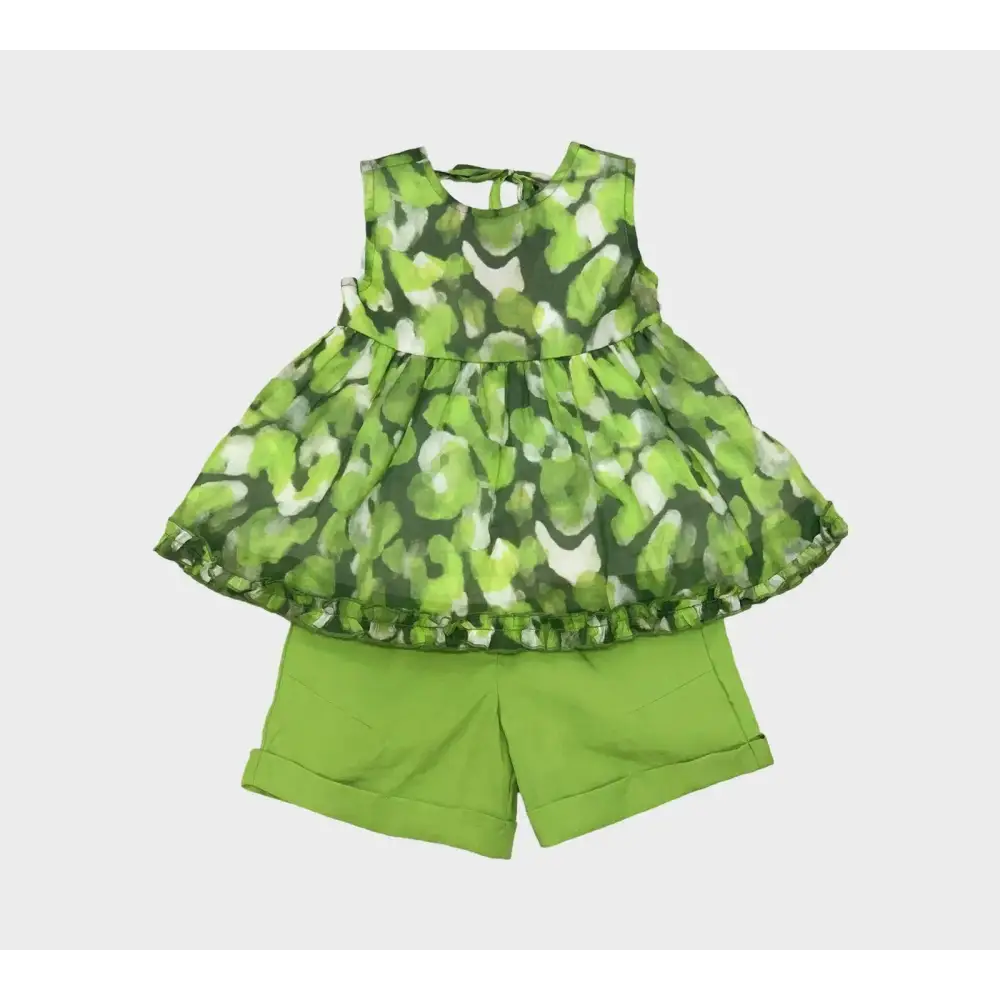 COMPLETO CAMICIA + BERMUDA VERDE Y-CLU 310YYFBS25 - OOPS by BabyBimbo 0-16