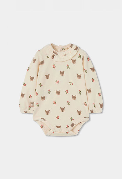 Completo 3 Pezzi in Maglia Neonata con Body, Salopette e Collant