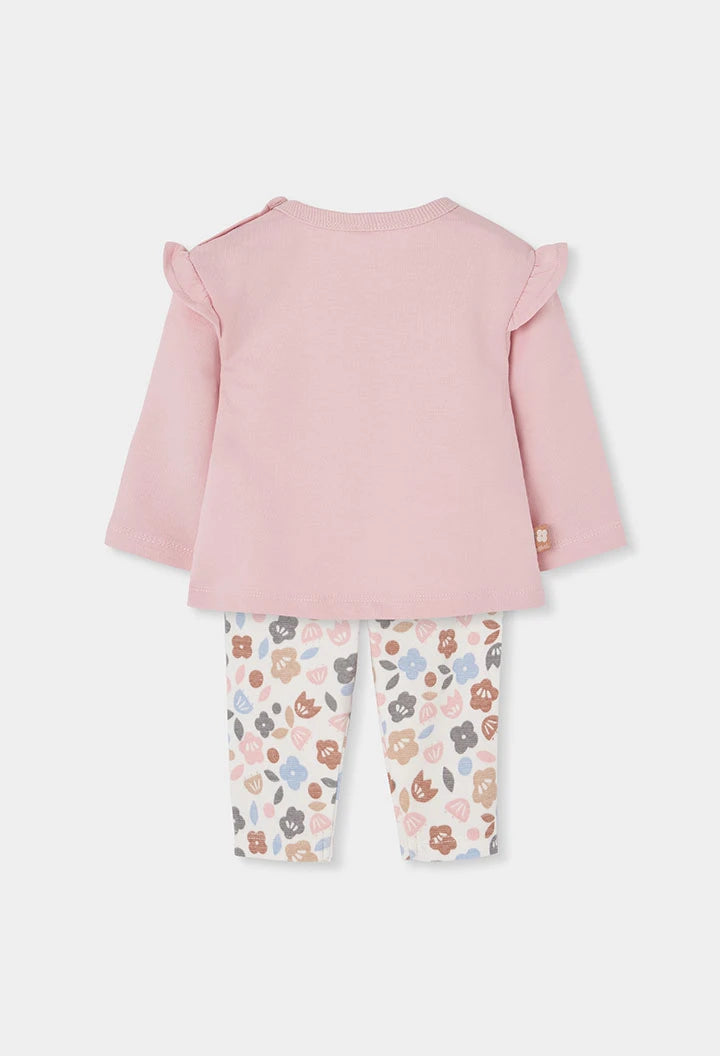 Completo in Maglia Neonata Floreale – Morbido e Pratico