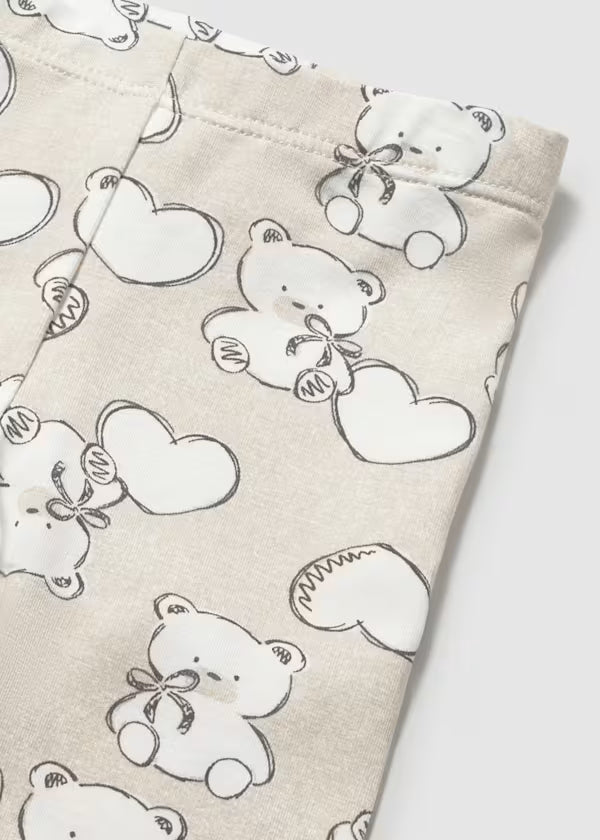 Completo Neonata Leggings Stampati e Maglietta con Fascia - Mayoral