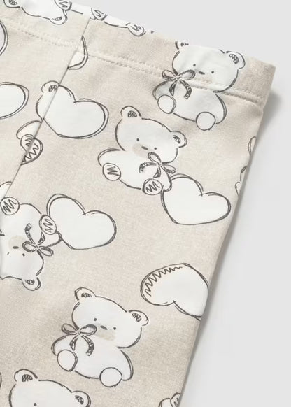 Completo Neonata Leggings Stampati e Maglietta con Fascia - Mayoral