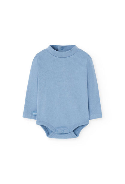 Completo per neonato in maglia con animali blu Boboli body a maniche lunghe in cotone