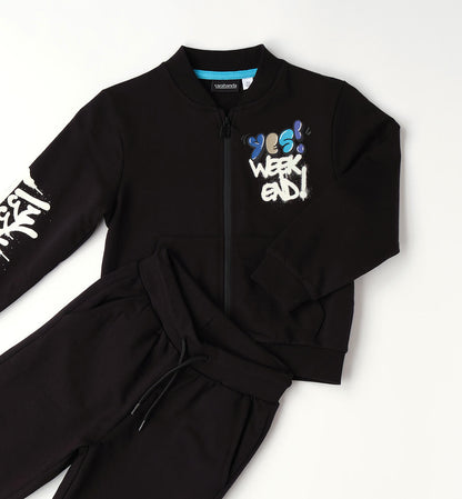 Tuta Jogging Bambino in Cotone con Zip Sarabanda - OOPS by BabyBimbo 0-16