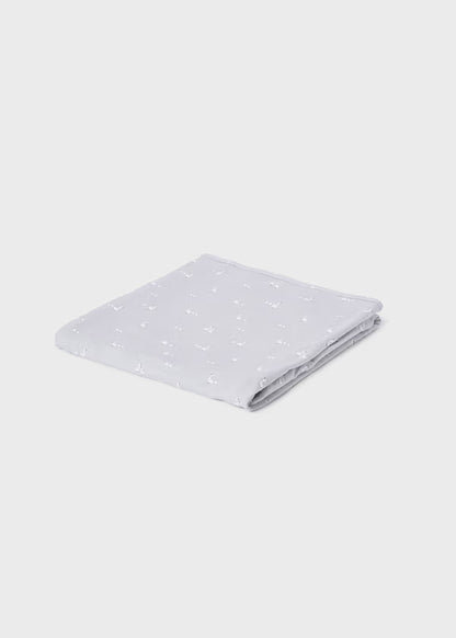 Copertina Neonato Cotone Grigio Perla Stampata Unisex - Mayoral