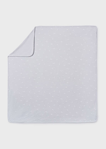 Copertina Neonato Cotone Grigio Perla Stampata Unisex - Mayoral