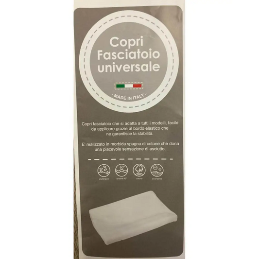 Copri Fasciatoio in Spugna colore Grigio Universale BabyIdea - OOPS by BabyBimbo 0-16