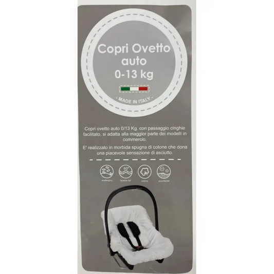 Copri Ovetto Auto in Spugna colore rosa adatta per seggiolone auto 0-13kg BabyIdea - OOPS by BabyBimbo 0-16