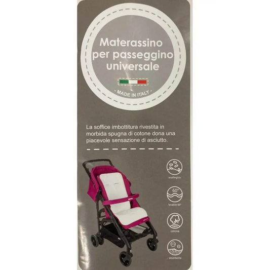 Copri Passeggino Universale in Spugna (materassino) colore Azzurro adatta BabyIdea - OOPS by BabyBimbo 0-16