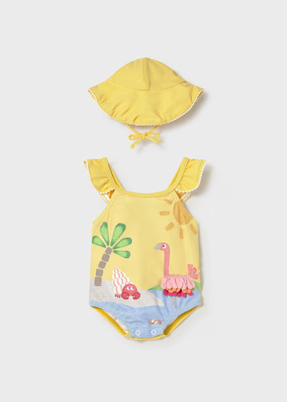 Costume Neonata con Cappello Protezione Solare - Mayoral - OOPS by BabyBimbo 0-16