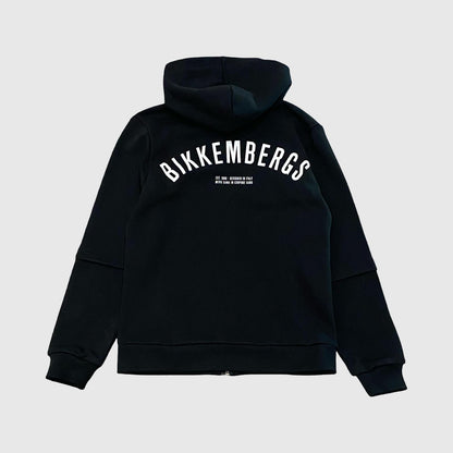 Felpa Bikkembergs Nera con Zip e Cappuccio - OOPS by BabyBimbo 0-16