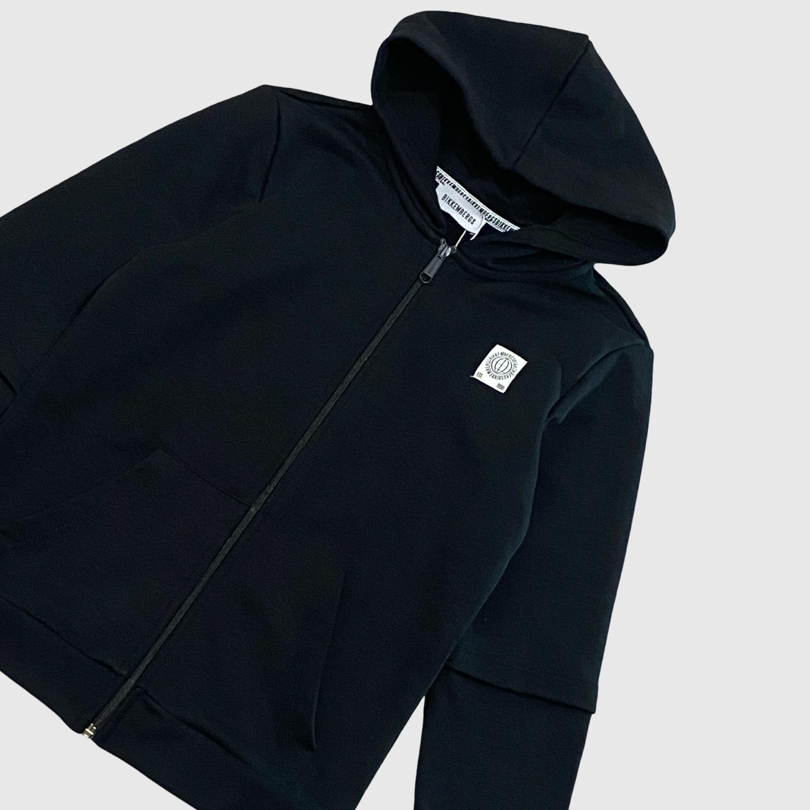 Felpa Bikkembergs Nera con Zip e Cappuccio - OOPS by BabyBimbo 0-16