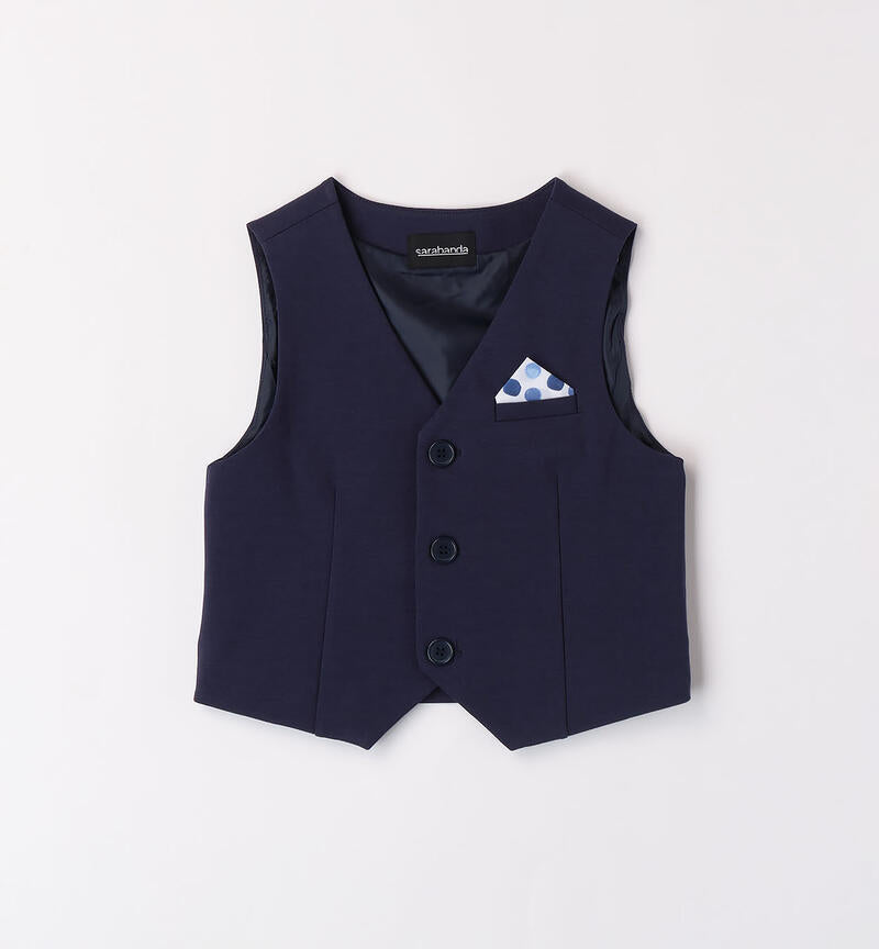 Elegant waistcoat for children Sarabanda 8022 3854