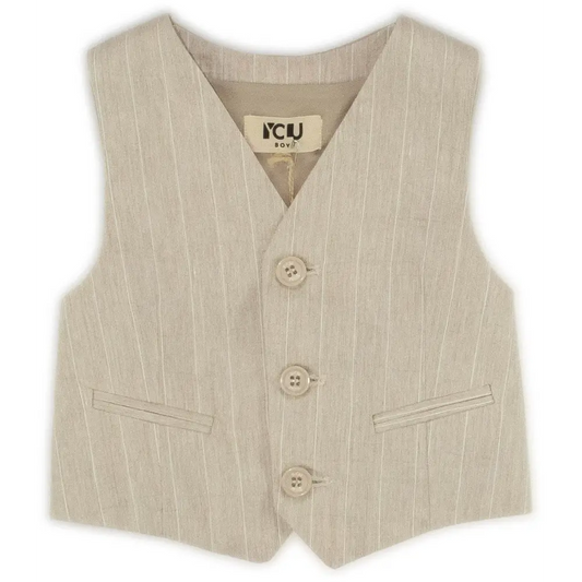 Elegante gilet righe per ragazzo da 3anni a 7anni Y-CLU BYB11051 - OOPS by BabyBimbo 0-16