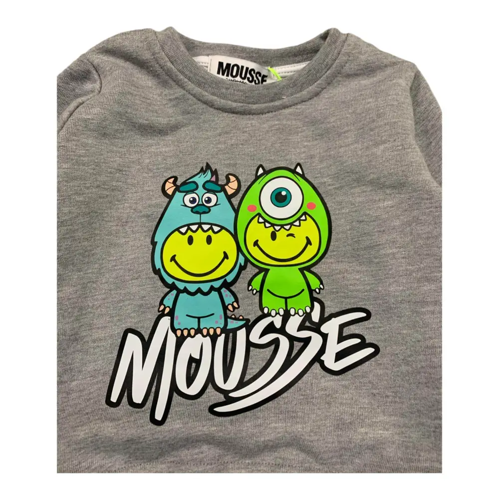 Felpa chiusa Monster Friends per Bambino Mousse HKFG366M2 - OOPS by BabyBimbo 0-16