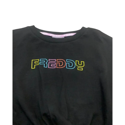 Felpa Corta per ragazza da 8 a 16 anni FREDDY FR1664 - OOPS by BabyBimbo 0-16