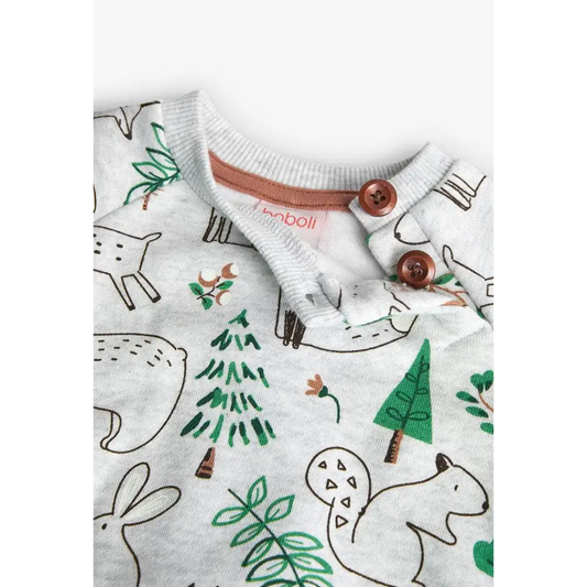 Felpa foresta per i neonati Boboli 129147 - OOPS by BabyBimbo 0-16