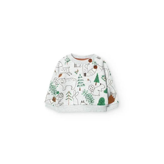 Felpa foresta per i neonati Boboli 129147 - OOPS by BabyBimbo 0-16