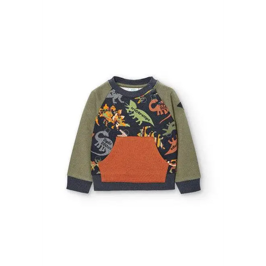 Felpa girocollo Dinosauri per bambino 18mesi-8anni boboli 347014 - OOPS by BabyBimbo 0-16