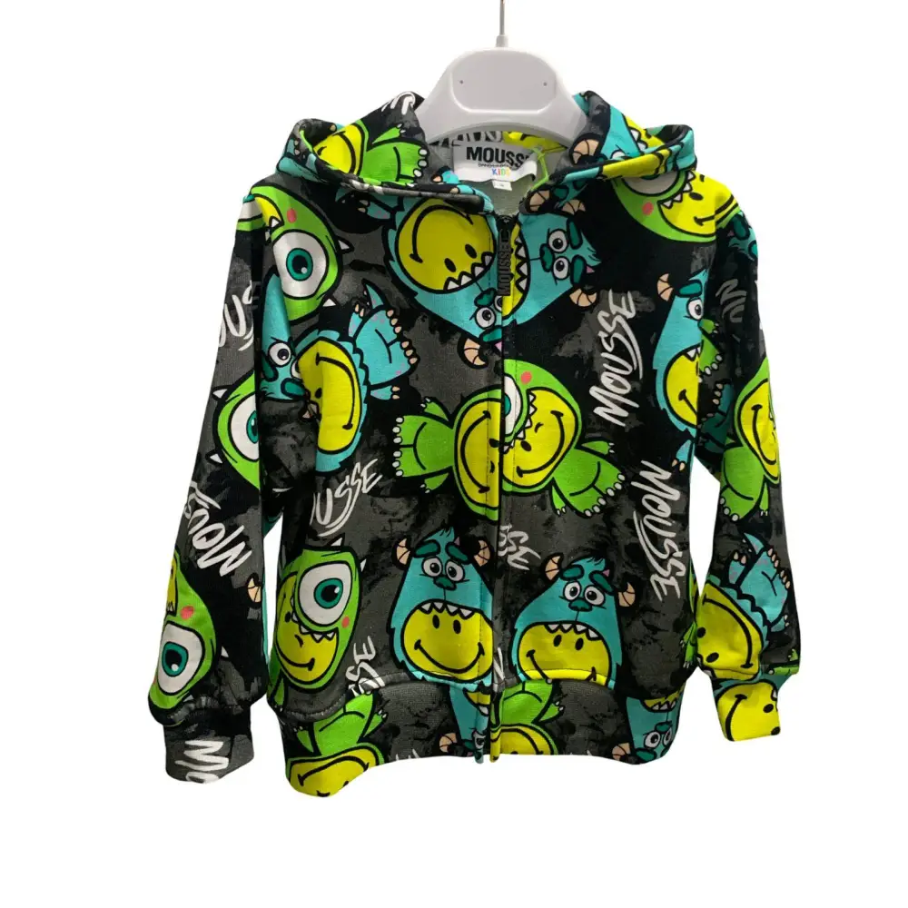Felpa Monster Friends per Bambino Mousse HKFZ366 - OOPS by BabyBimbo 0-16
