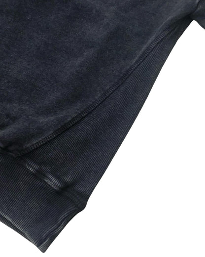Felpa nera bambino cotone di Retour con maniche lunghe e finiture a costine