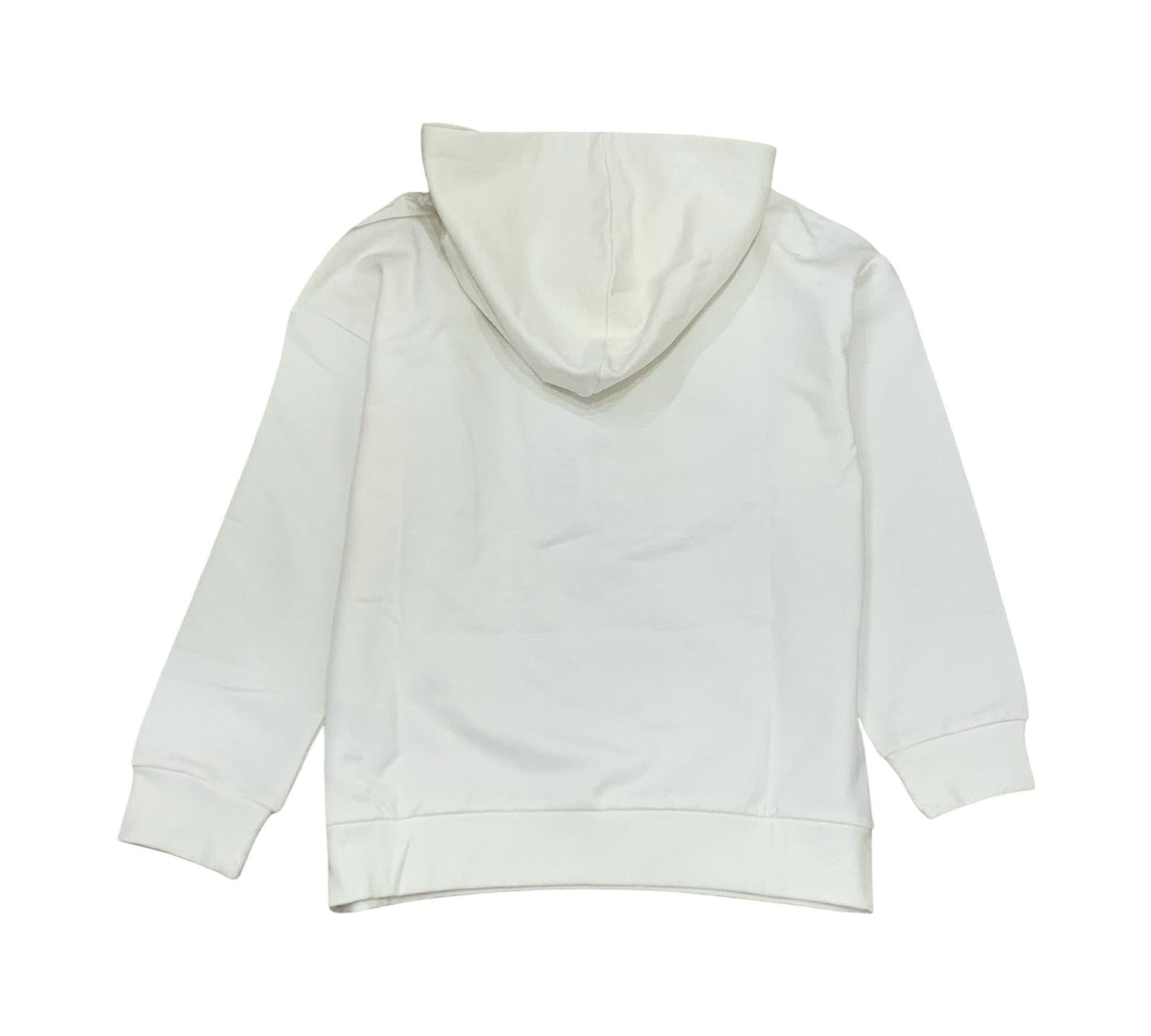 Felpa con cappuccio ragazza moda di Freddy in bianco con design semplice e confortevole
