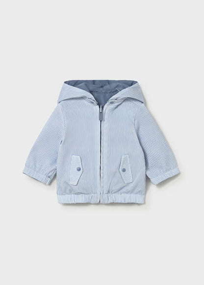 Giacca a Vento Reversibile Neonato Azzurra con Cappuccio Staccabile - Mayoral - OOPS by BabyBimbo 0-16