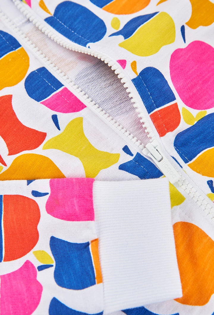 Giacca bambina maglia mele - BOBOLI