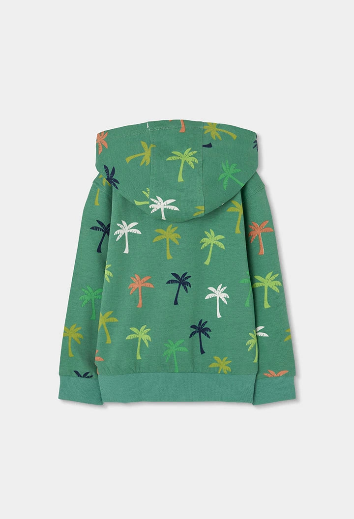 Giacca da bambino verde con palme-BOBOLI - OOPS by BabyBimbo 0-16