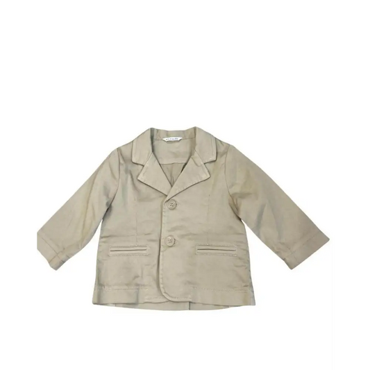 Giacca elegante beige colore beige scuro per Bimbo Minibanda 3S662 - OOPS by BabyBimbo 0-16