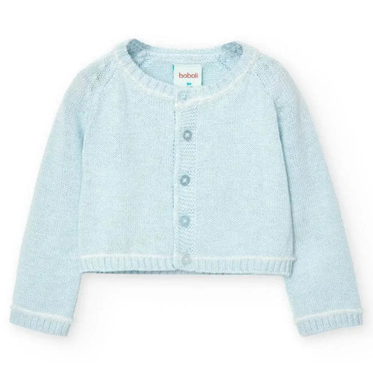Giacchetta tricot azzurro per neonati 1-6 mesi Boboli 757010 - OOPS by BabyBimbo 0-16