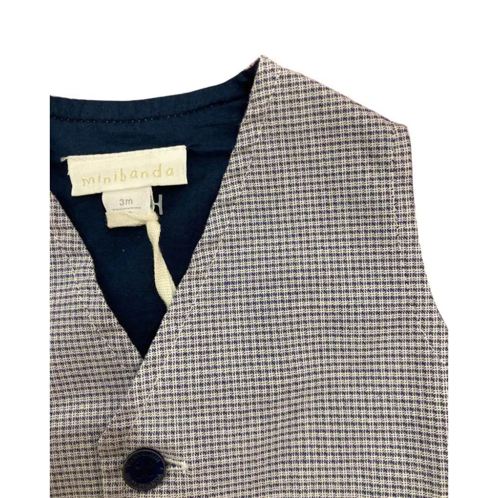 Gilet quadretti per Bimbo Sarabanda 3G690 - OOPS by BabyBimbo 0-16