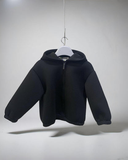 Giubbotto Nero in Neoprene per Bambini – Collezione Mousse