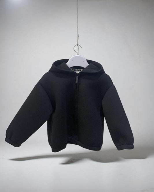 Giubbotto Nero in Neoprene per Bambini – Collezione Mousse