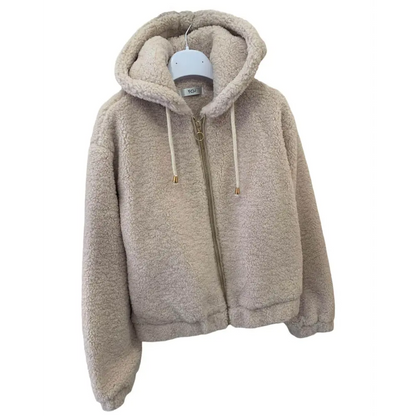 Giubbotto Teddy beige per bambina da 8anni a 16anni Y-Clu YFJF24C198 - OOPS by BabyBimbo 0-16