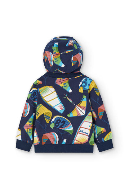 "Surf" sweatshirt with detachable hood for Bimbo Boboli 308146 