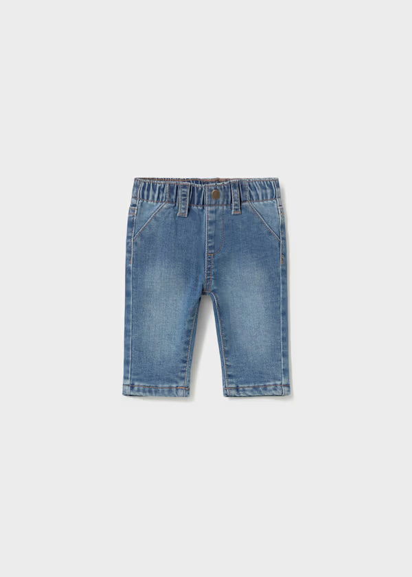 Jeans Neonato Stretch Foderati con Elastico in Vita – Morbidi e Comodi