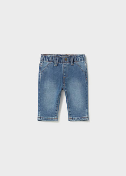 Jeans Neonato Stretch Foderati con Elastico in Vita – Morbidi e Comodi