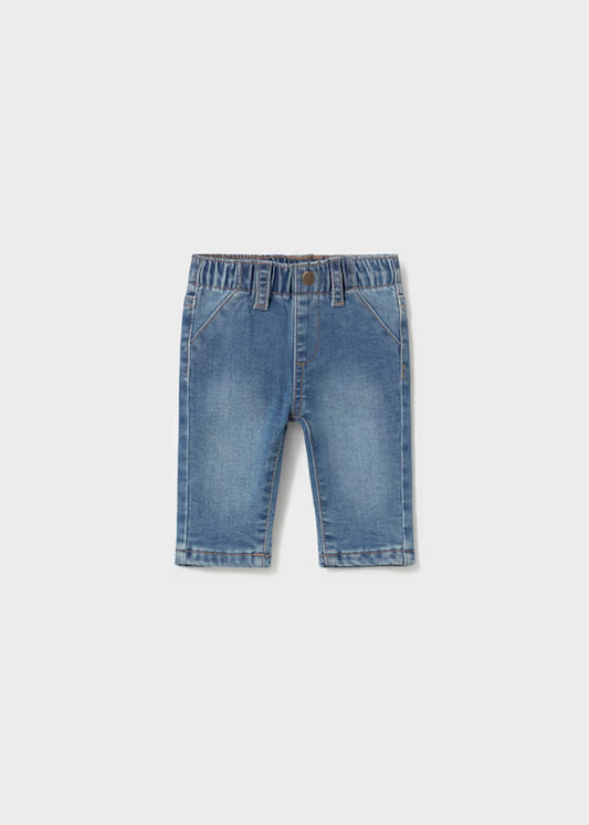 Jeans Neonato Stretch Foderati con Elastico in Vita – Morbidi e Comodi