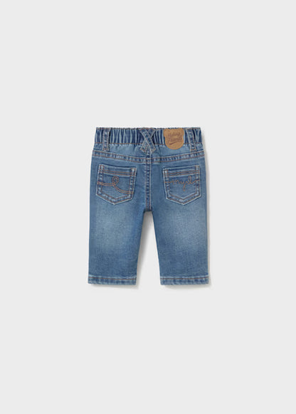 Jeans Neonato Stretch Foderati con Elastico in Vita – Morbidi e Comodi