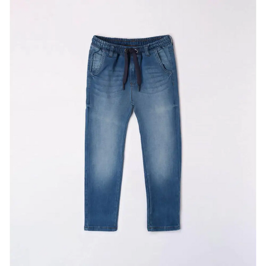 Jeans con elastico per ragazzo da 8 a 16 anni Sarabanda 07444 - OOPS by BabyBimbo 0-16