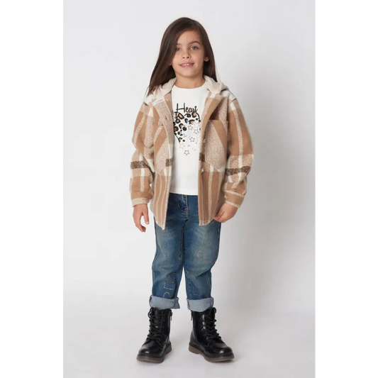 Jeans con strass per bambina da 3anni a 7anni Y-Clù YB20412 - OOPS by BabyBimbo 0-16