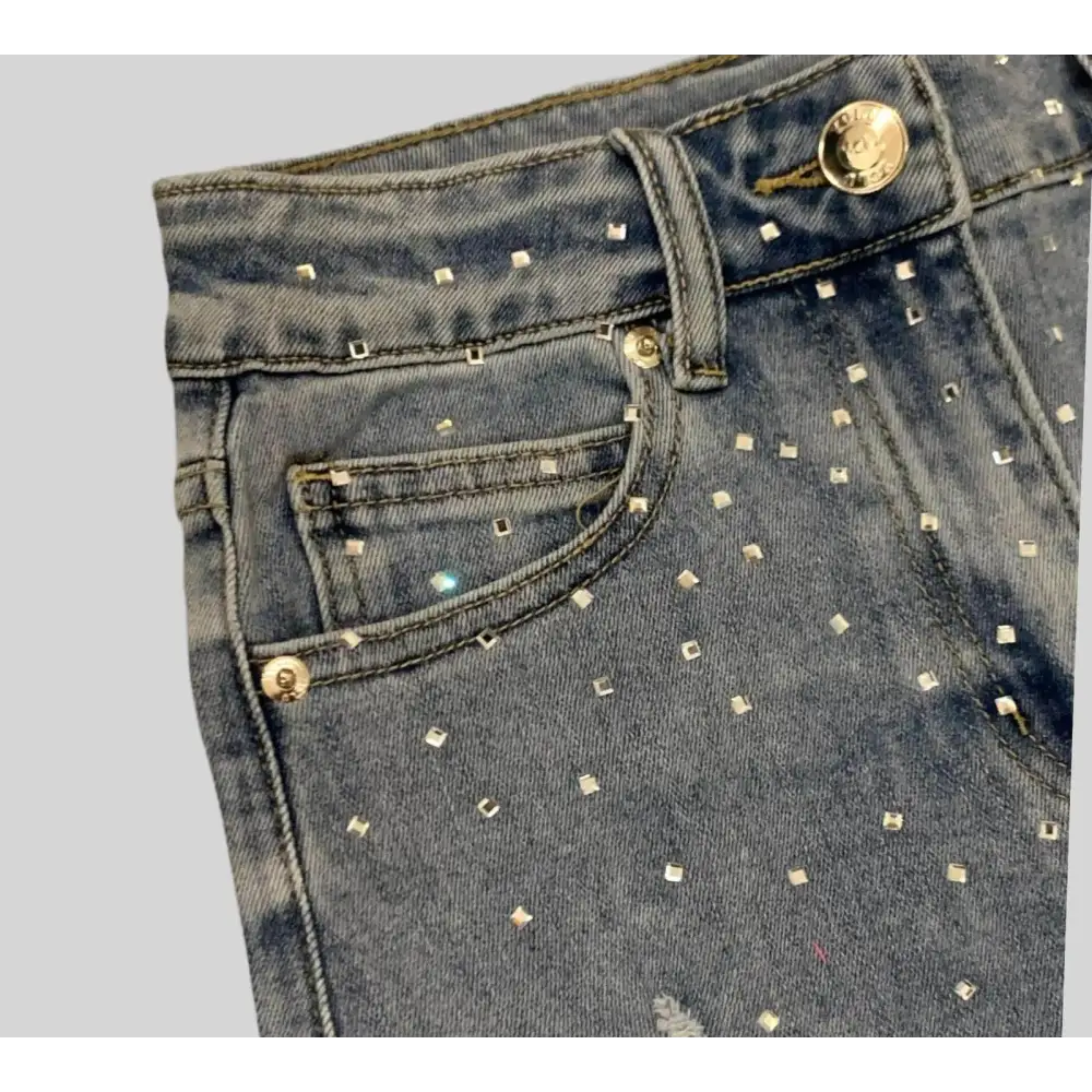JEANS CORTI BRILLANTINI YCLU 157PYFJS25 - OOPS by BabyBimbo 0-16