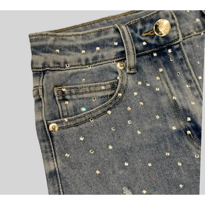 JEANS CORTI BRILLANTINI YCLU 157PYFJS25 - OOPS by BabyBimbo 0-16