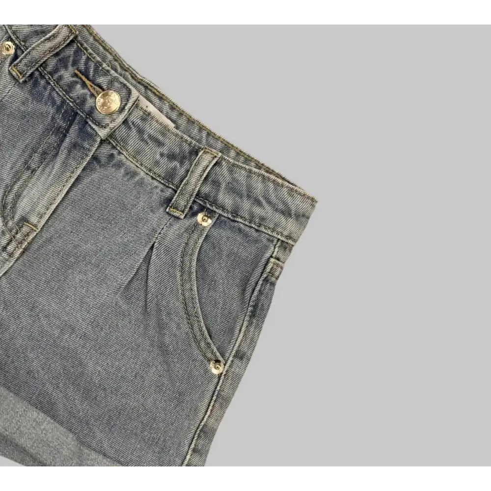 JEANS CORTI PER BAMBINA DA 3ANNI A 7ANNI Y-Clù 409PYFBS25 - OOPS by BabyBimbo 0-16