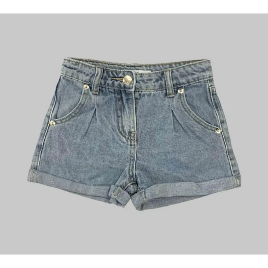 JEANS CORTI PER BAMBINA DA 3ANNI A 7ANNI Y-Clù 409PYFBS25 - OOPS by BabyBimbo 0-16